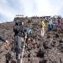 お盆時期の富士山